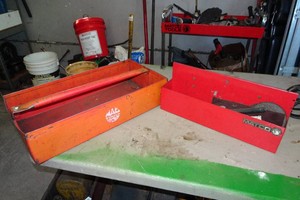 MAC Metal Tool Caddy and Matco Accessory Shelf