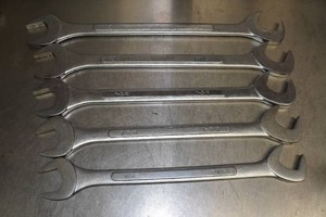 Large Angle Open Head Wrench Set