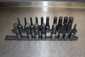 Grey Pneumatic 12 Impact Hex Key Sockets