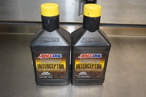 2 Amsoil Interceptor Synthetic 2-Stroke Oil - 1 Quart