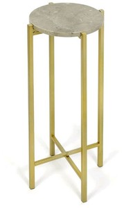 Urban Lifestyle Brown Marble Collapsible Side Accent Drink Table $59.99 Retail - Brand New