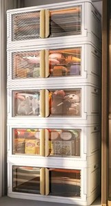 5-Pack 78-Quart Stackable Plastic Storage Bins $51.69 Retail - Brand New