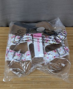 Bobbie Brooks Womens Floral Slide Sandals Size 56 - Brand New