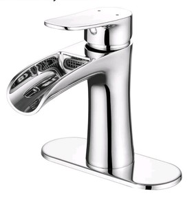 Chrome Waterfall Single Handle Bathroom Faucet - Brand New G