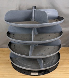 4-Tier Rotating Hardware Carousel Parts Bin 400 lb Capacity S