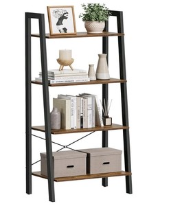 4-Tier Ladder Shelf Bookcase ULLS44X $49.99 Retail - Brand New