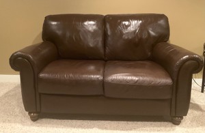 Leather Loveseat