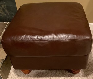 Leather Ottoman