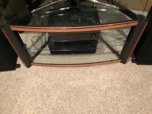 Glass Top TV Stand