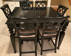 Counter Height Kitchen Table and 6 Chairs