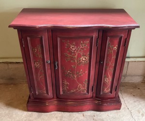 Red Console Table
