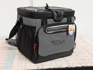 Titan by Arctic Zone Deep Freeze 24 Cans16 qt Zipperless Hardbody Cooler - Sharkskin Gray