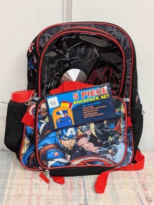 Avengers 5 Piece Backpack Set