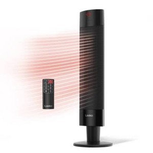 Lasko Ceramic Pedestal Heater with Remote Control 1500W, Adjustable Thermostat, Portable, LED Display, ETL Listed