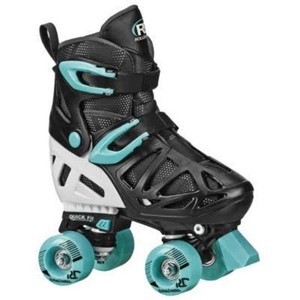 Roller Derby Youth Adjustable Roller Skates - BlueBlack 3-6 IndoorOutdoor Use, 4 Wheels