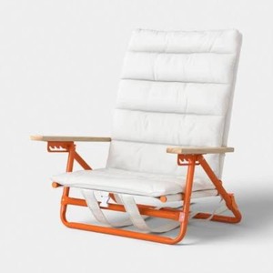 Padded Backpack Beach Chair CreamOrange - Room Essentials