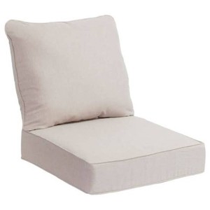 24 in. W x 24 in. D CushionGuard Deep Seat Universal Outdoor Lounge Chair Cushion in Putty