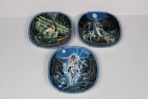 Bradford Exchange Visions of the Sacred Porcelain Plates (Lot of 3)