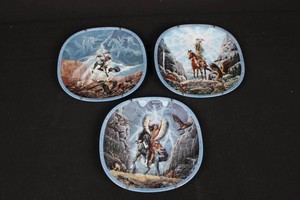 Bradford Exchange Diana Stanley Sacred Visions Plates (Lot of 3)