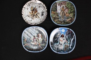 Bradford Exchange Diana Stanley Porcelain Plates (Lot of 4)