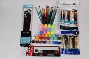 Royal Langnickel Artist Brushes, Paint Pots and Paint Your Own Plaster Figures