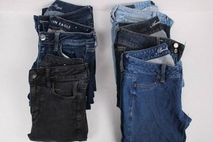 American Eagle & Lucky Brand Womens Jeans - 6-Pair Mixed Lot