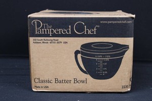 Pampered Chef Classic Batter Bowl 2 Qt Model 2230 With Lid