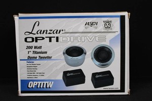 Lanzar OPTITW 1-Inch Titanium Dome Tweeter Pair With Crossovers