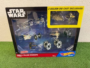 Star Wars Hot Wheels Hero & Villain Starships 11 Pack
