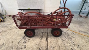 Large Wagon with. large heavy duty hose