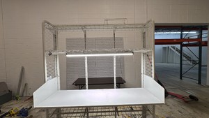 Large Rolling Garage or Workshop Storage Shelf and Work station