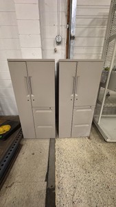 Pair of Metal Storage Cabinets