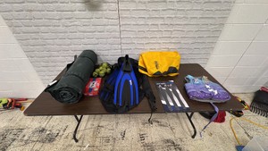 Tote of Camping and Sporting Goods