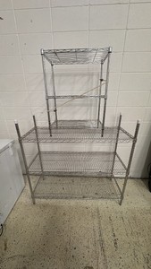 Pair of Metal Wire Racks