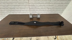 35 lb dumbbell and Altus Lifting Belt