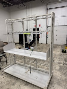 Large Rolling Garage or Workshop Storage Shelf and Work station