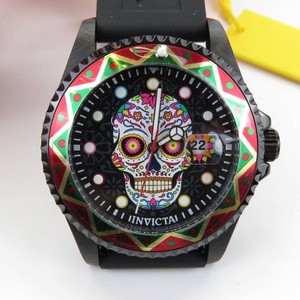 Invicta Pro Diver Dia De Los Muertos Mens Watch 43mm Black NEW