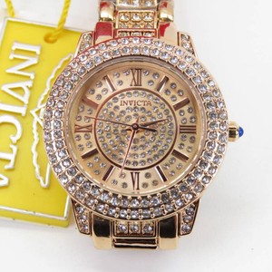 Invicta Womens Wildflower Quartz Rose Gold-Tone Watch wCrystal Accents