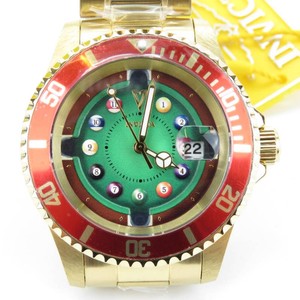 Invicta Pro Diver House of Cards Pool Balls Mens Watch-40mm Gold-Tone