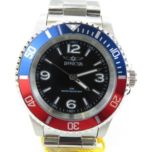 Invicta Specialty Mens Watch Blue & Red-40mm, Steel Silver-Tone