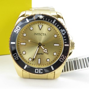 Invicta Diver Mens Watch-42mm, Gold-Tone