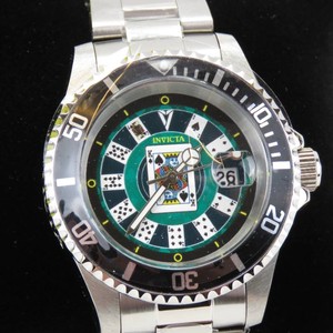 Invicta Pro Diver House of Cards Mens Watch KING Poker-40mm, Steel