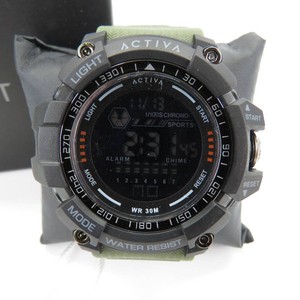 Activa Strike X Mens Digital Watch-56mm, Green