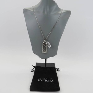 Invicta Elements Mens Pendant and Chain, Silver Tone