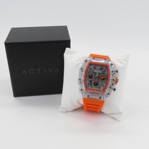 Invicta Activa Fury X Mens Watch wSkeleton Dial-44.3mm, Orange