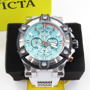 Invicta Bolt Surge Mens Watch-52mm, White, Steel, Tiffany Blue