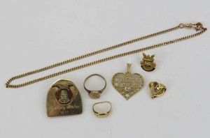 10K Gold Jewelry- Rings, Pendant, Chain &amp More 19.295g