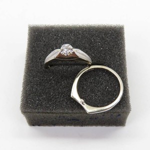 Vintage 14K Gold Marked Blu-Ray Womens Diamond Wedding Band Set 4.625g