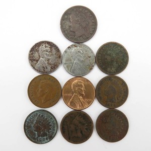 Indian Head & Other Penny Coin Lot