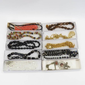 Grouping of 10 Trifari, Agate, MCM & Other Womens Fashion Necklaces